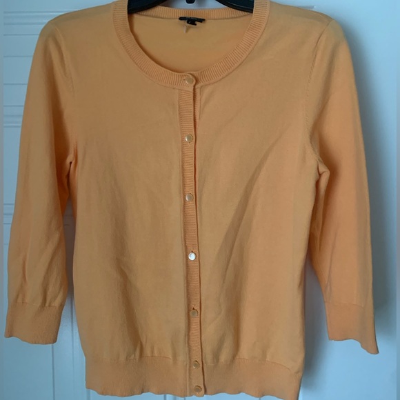 Talbots Sweaters - Talbots Women's Pima Cotton Peach Cardigan Sweater Size M
